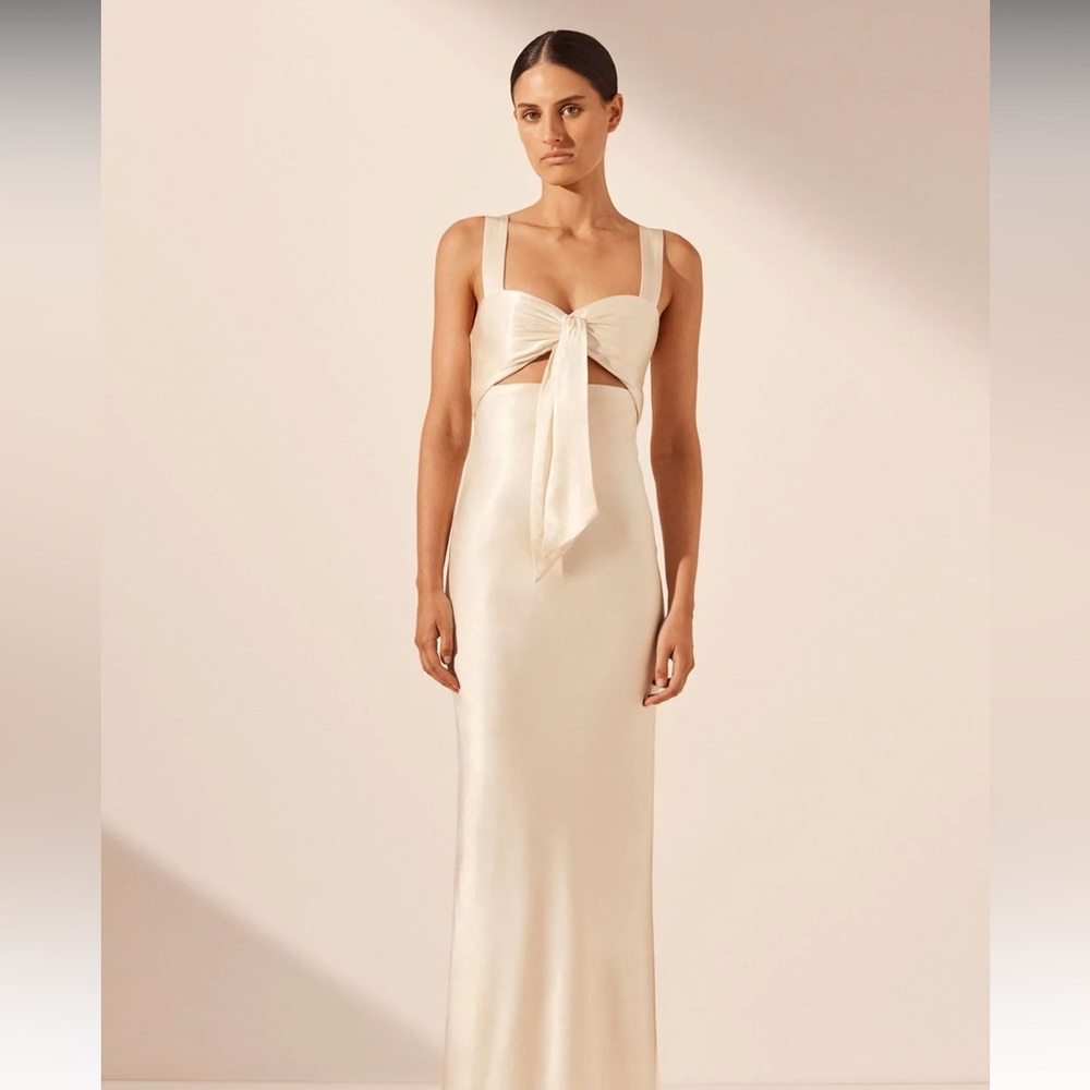Shona Joy La Lune Bowtie Maxi Dress - LIKE NEW